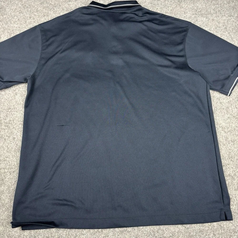 Nike Golf Polo Shirt Mens Xl Navy Blue Short Sleeve Casual Athletic Stretch LSUS